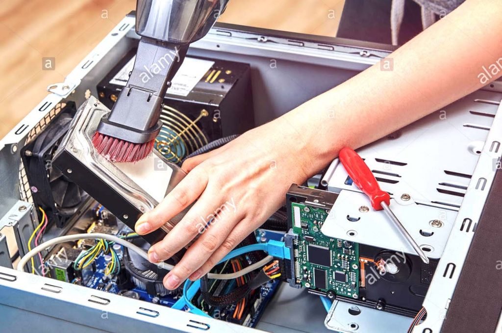 Cleaning the computer and its components